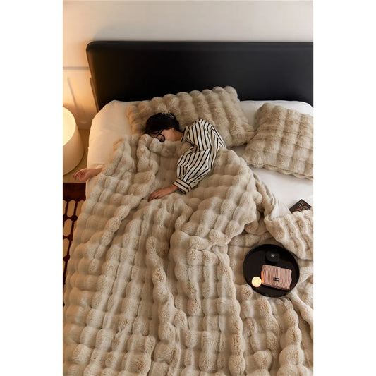 Plush Bunny Velvet Throw