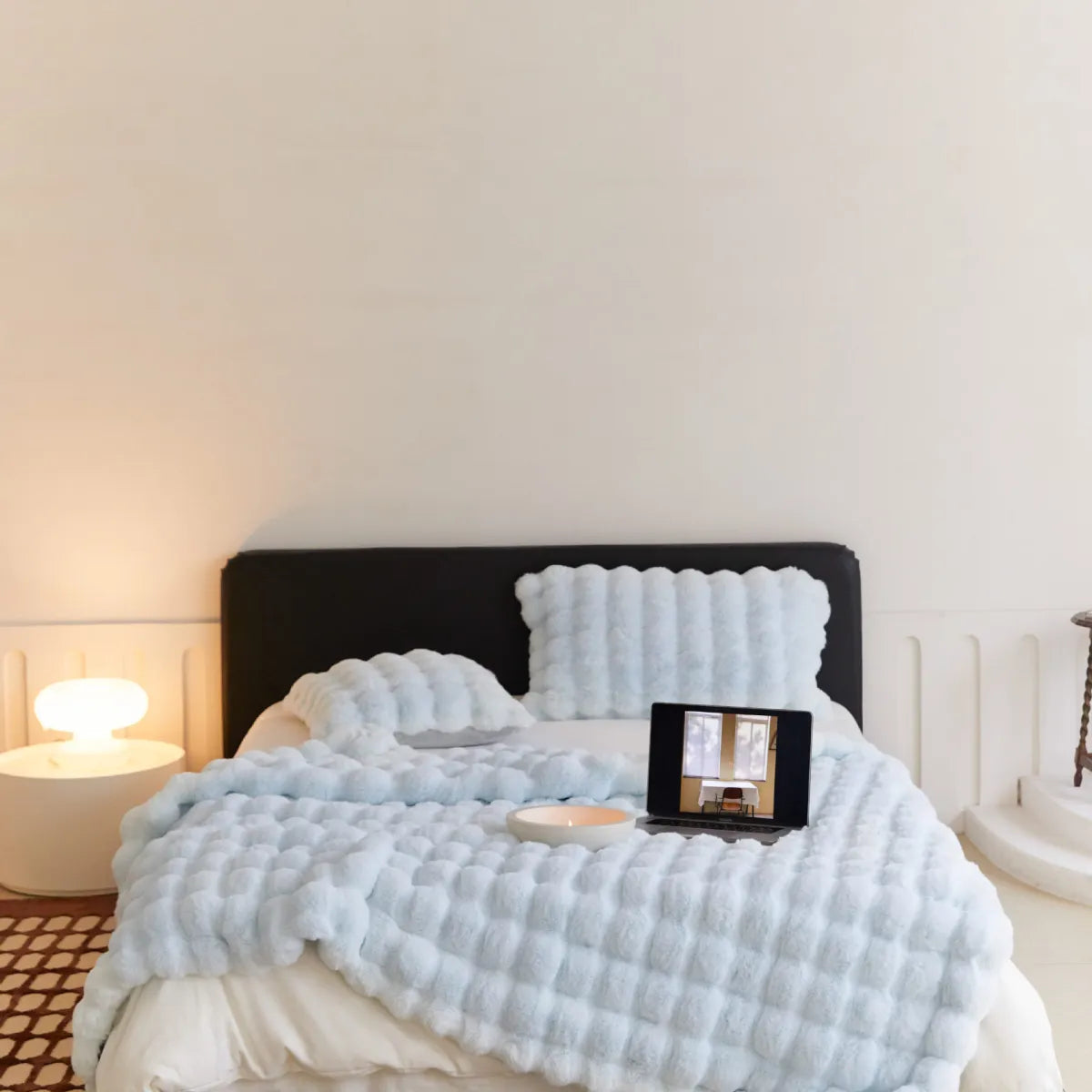 Plush Bunny Velvet Throw