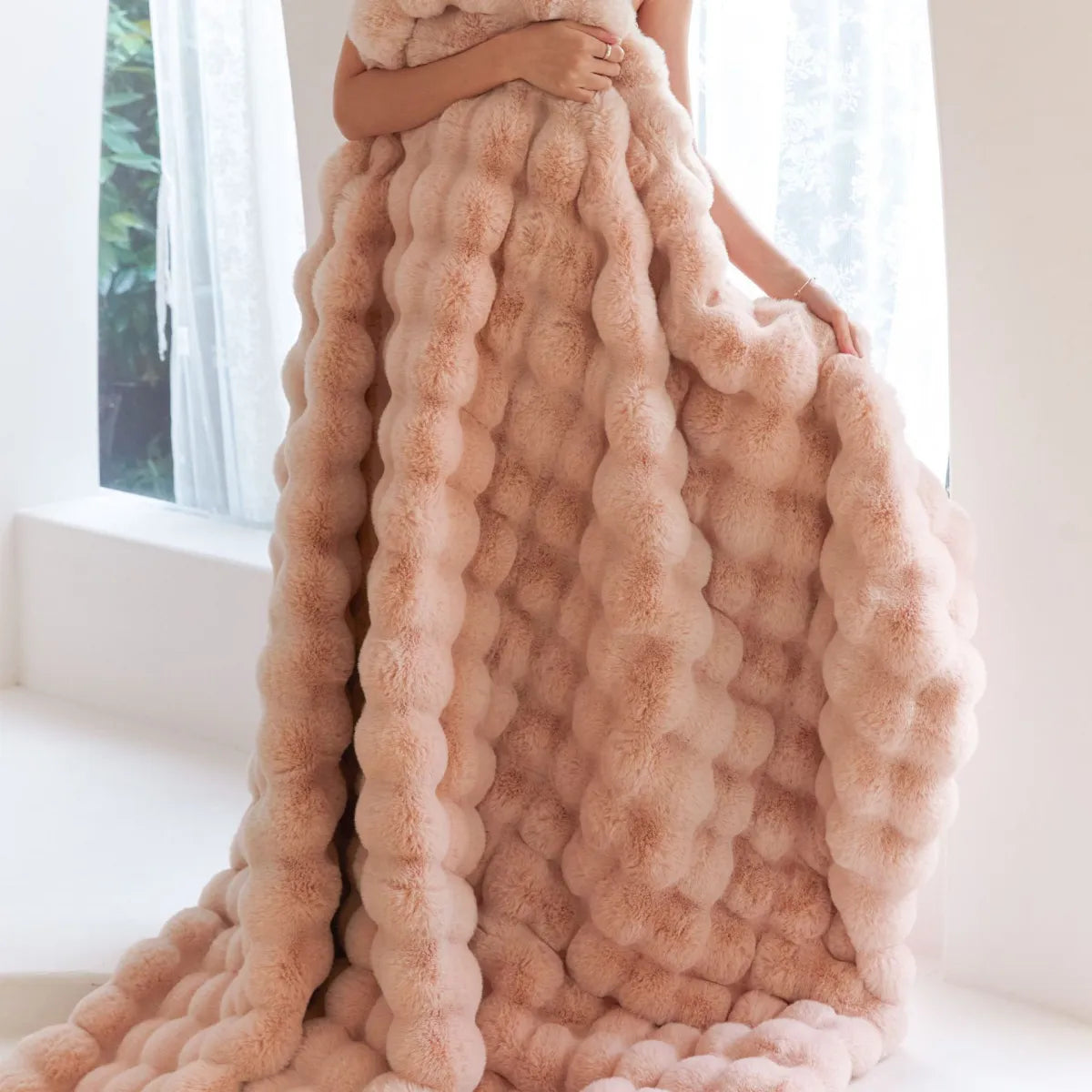 Plush Bunny Velvet Throw